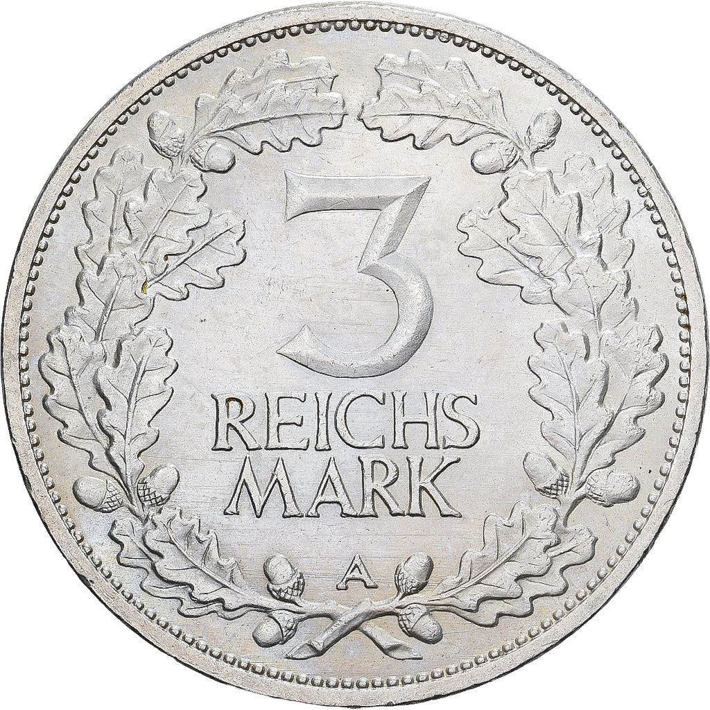 Germany, Weimar Republic, 3 Mark, Rhineland, 1925, Berlin, Silver, AU(50-53)