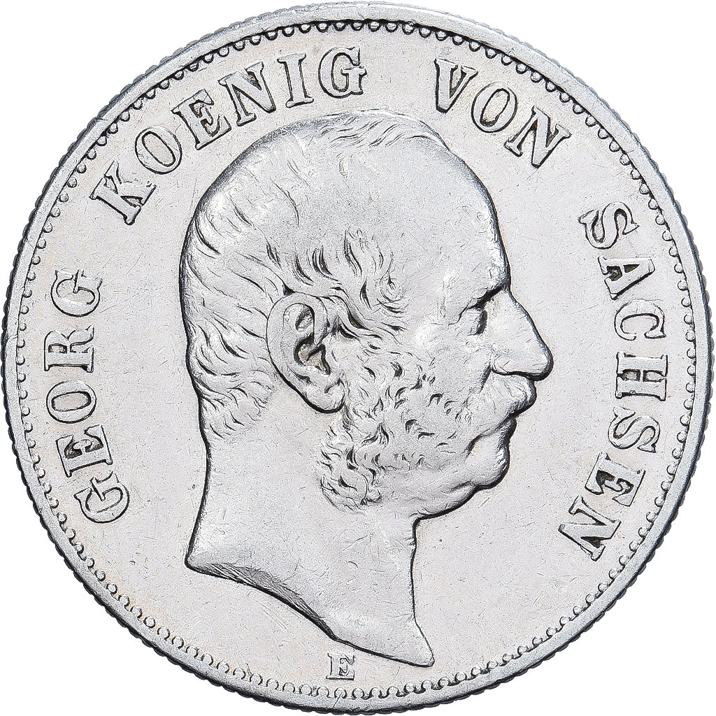 Coin, German States, SAXONY-ALBERTINE, Georg, 2 Mark, 1903, Muldenhütten