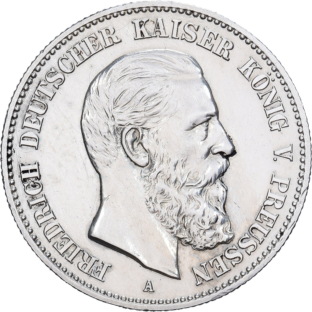 Royaume de Prusse, Frédéric III, 2 Mark, 1888, Berlin, Argent, SUP