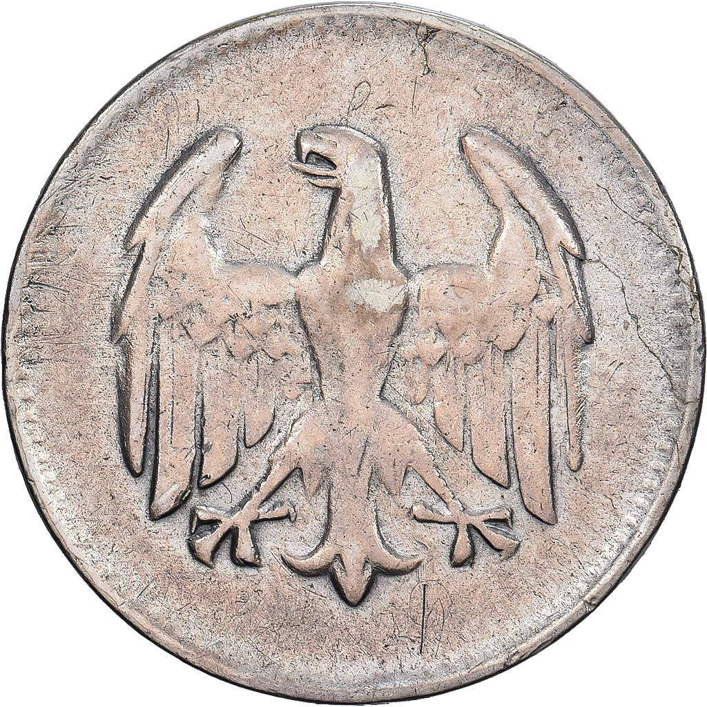 République de Weimar, Mark, 1924, Munich, Argent, TB+, KM:42