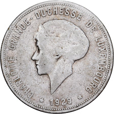 Luxembourg, Charlotte, 10 Francs, 1929, Silver, VF(30-35), KM:39