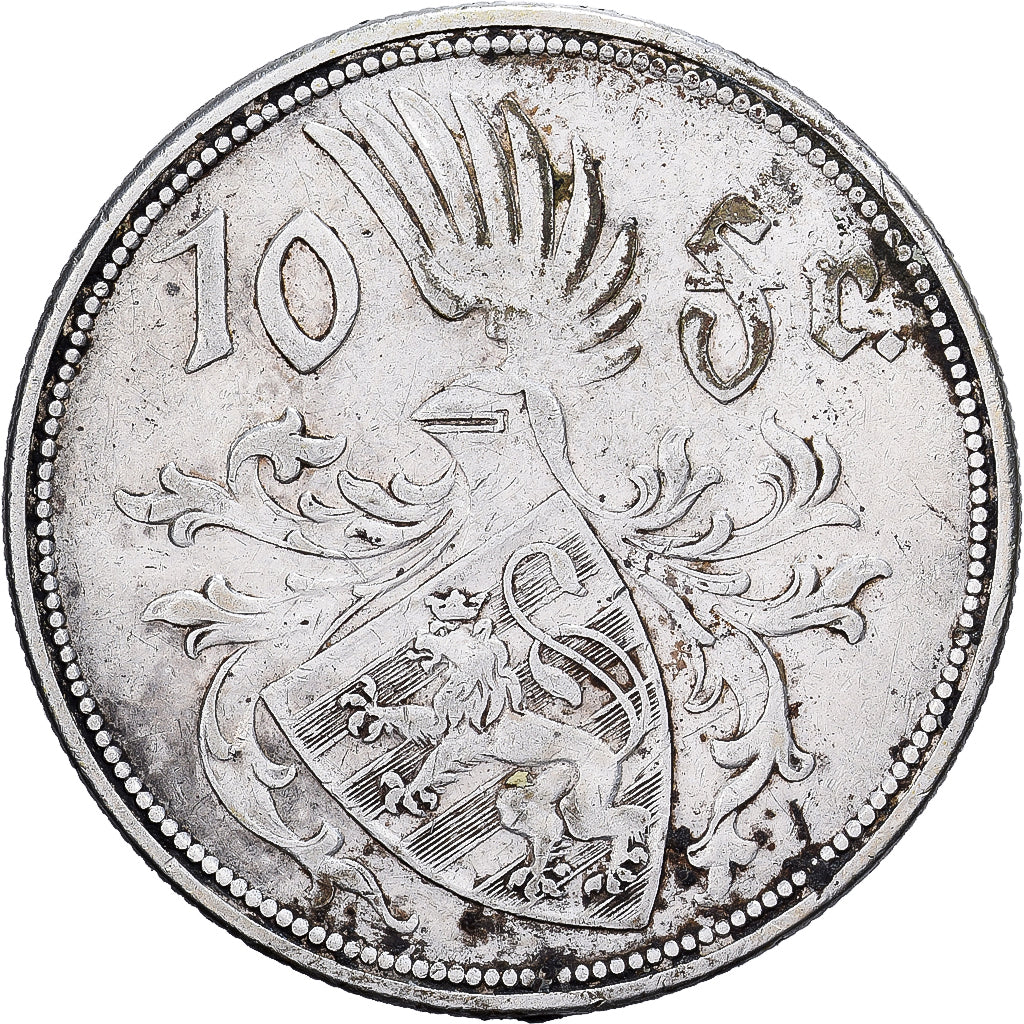Luxemburg, Charlotte, 10 Francs, 1929, Silber, SS, KM:39