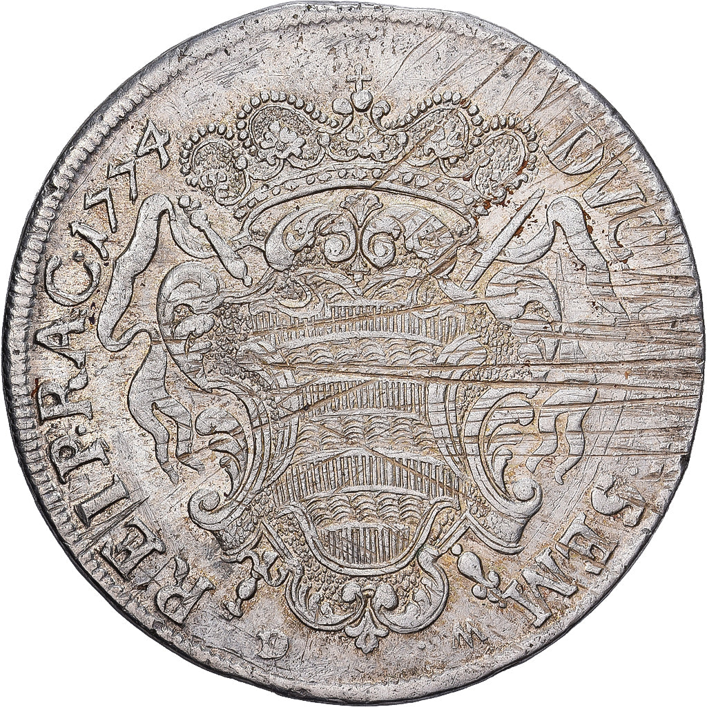 Monnaie, RAGUSA, Tallero, Ducat Et Sem, 1774, TB+, Argent, KM:18