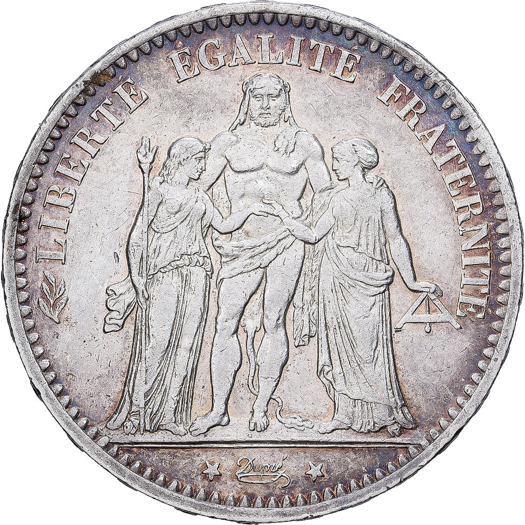France, 5 Francs, Hercule, 1875, Bordeaux, Argent, TTB, Gadoury:745a, KM:820.2