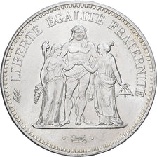 Moneta, Francja, Hercule, 50 Francs, 1974, Avers 20 francs, AU(50-53), Srebro