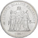 Moneda, Francia, Hercule, 50 Francs, 1974, Avers 20 francs, MBC+, Plata