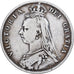 Gran Bretaña, Victoria, 1/2 Crown, 1887, London, Plata, BC+, KM:764