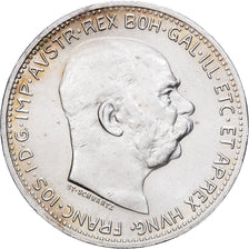 Austria, Franz Joseph I, Corona, 1914, Silver, AU(50-53), KM:492
