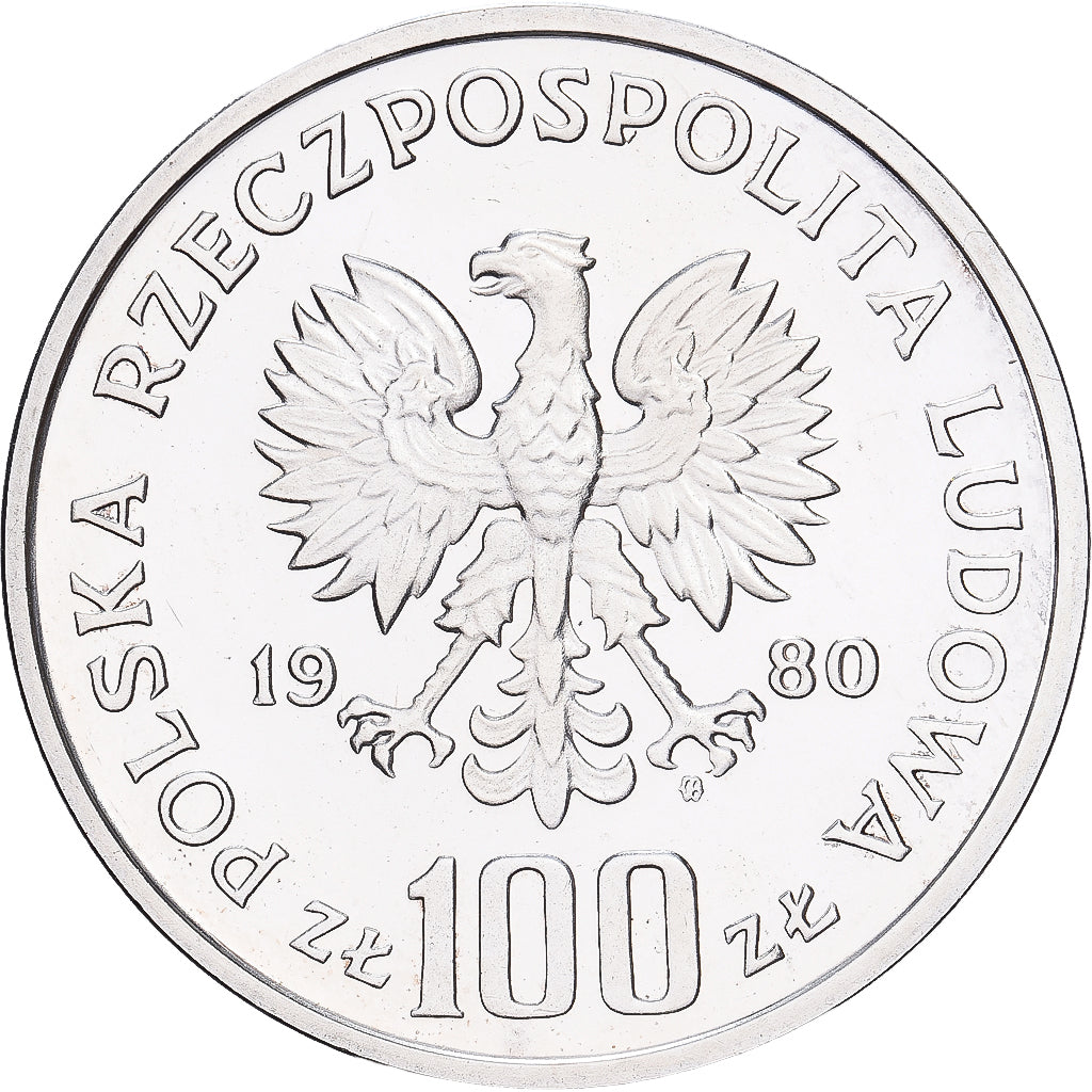 Münze, Polen, 100 Zlotych, 1980, Warsaw, STGL, Silber, KM:121