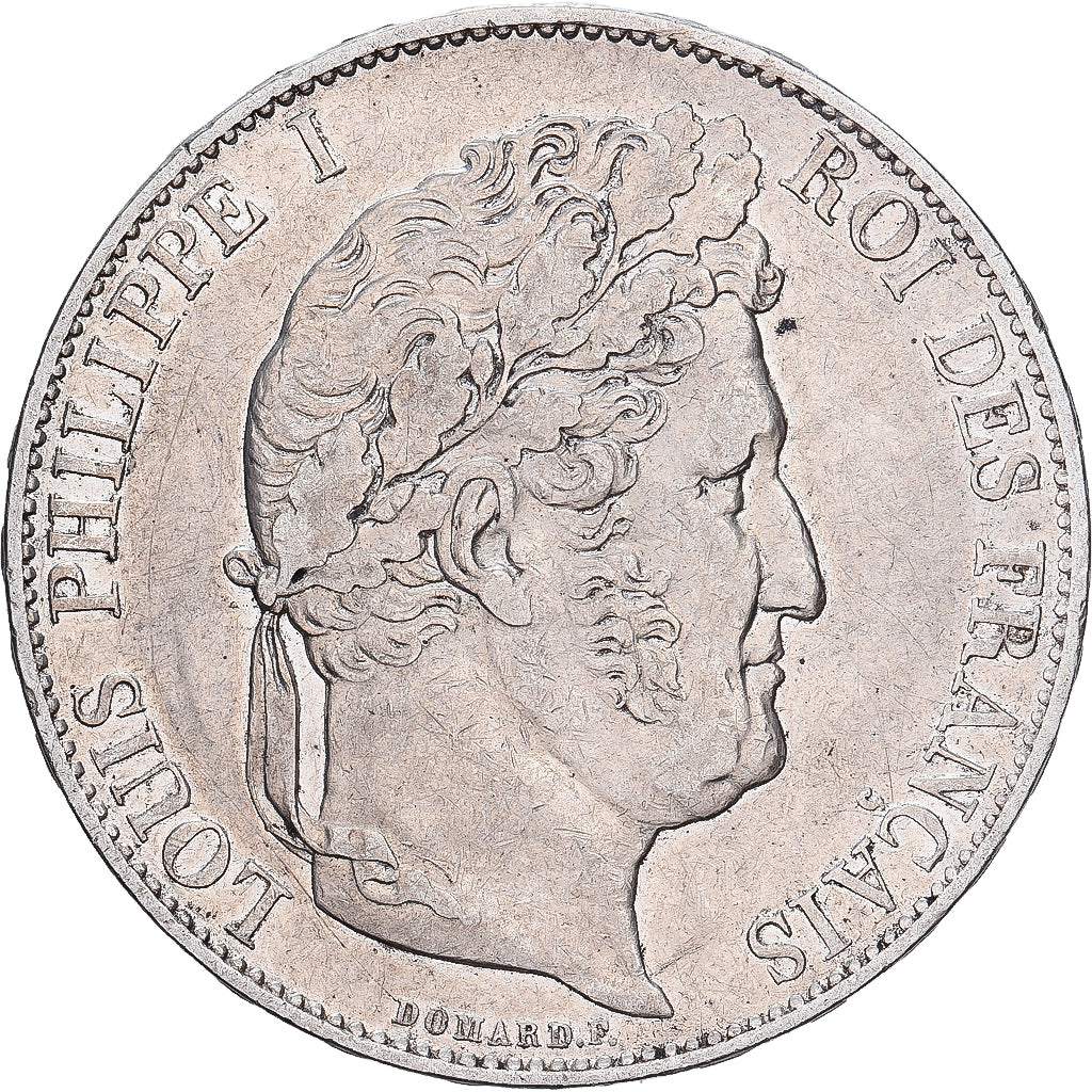 Frankreich, Louis-Philippe, 5 Francs, 1847, Paris, SS, Silber, KM:749.1