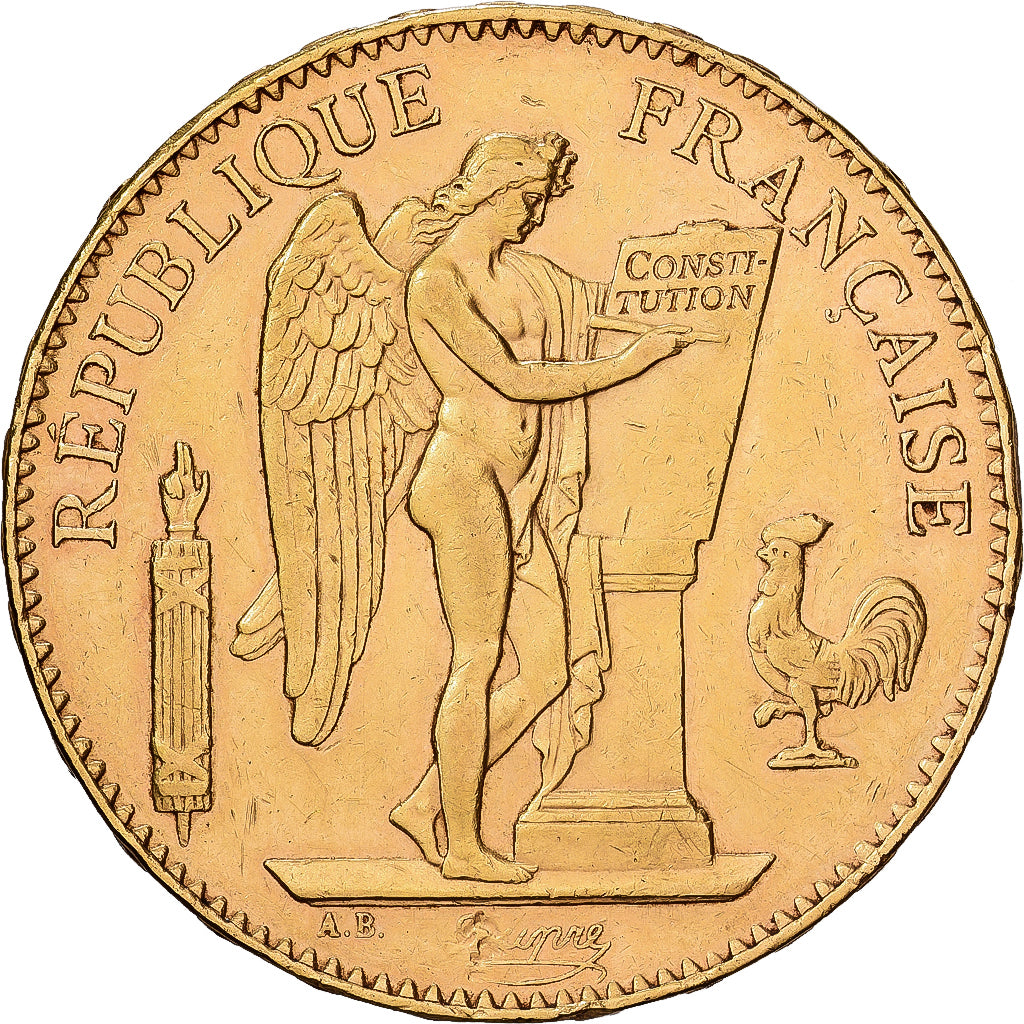Münze, Frankreich, Génie, 100 Francs, 1879, Paris, SS+, Gold, KM:832