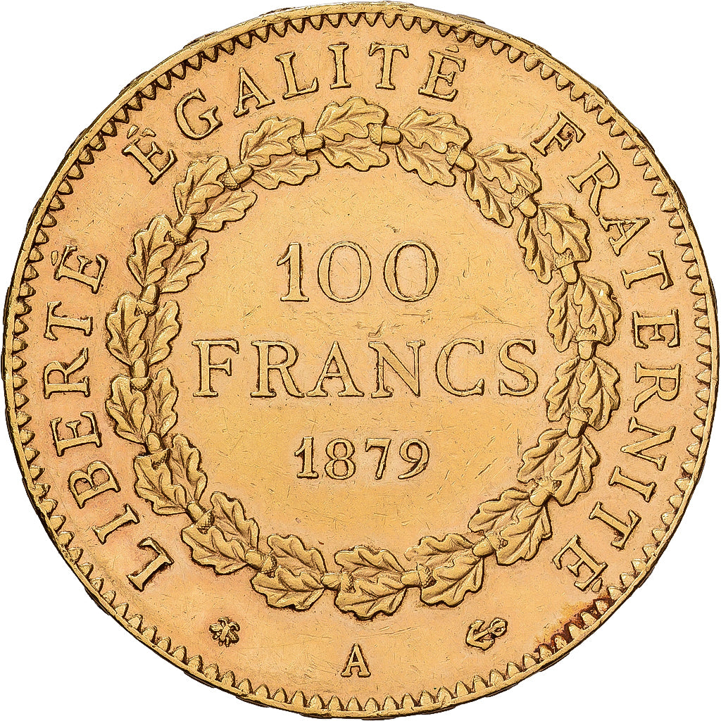 Münze, Frankreich, Génie, 100 Francs, 1879, Paris, SS+, Gold, KM:832