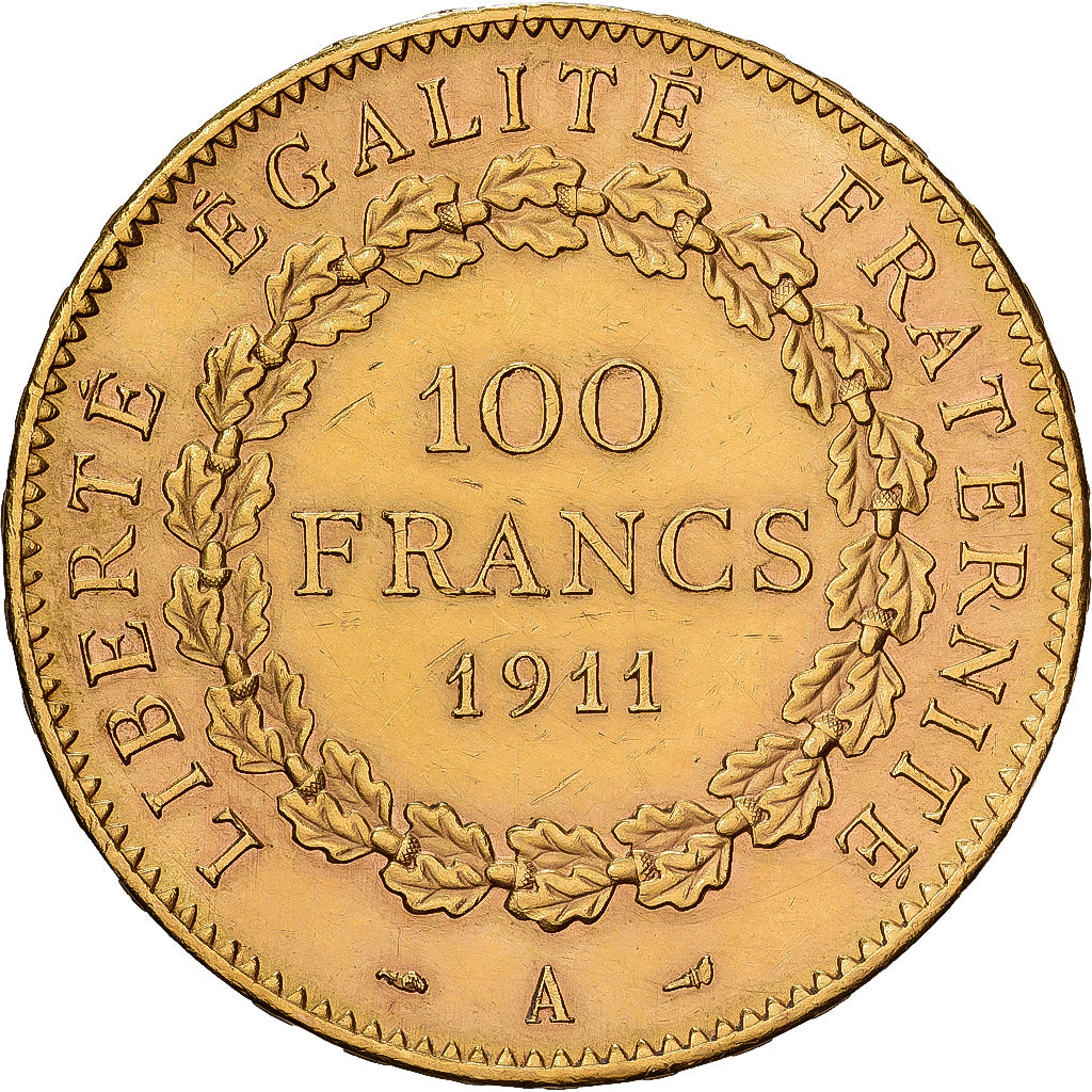 Münze, Frankreich, 100 Francs, 1911, Paris, SS, Gold, KM:858, Gadoury:1137a