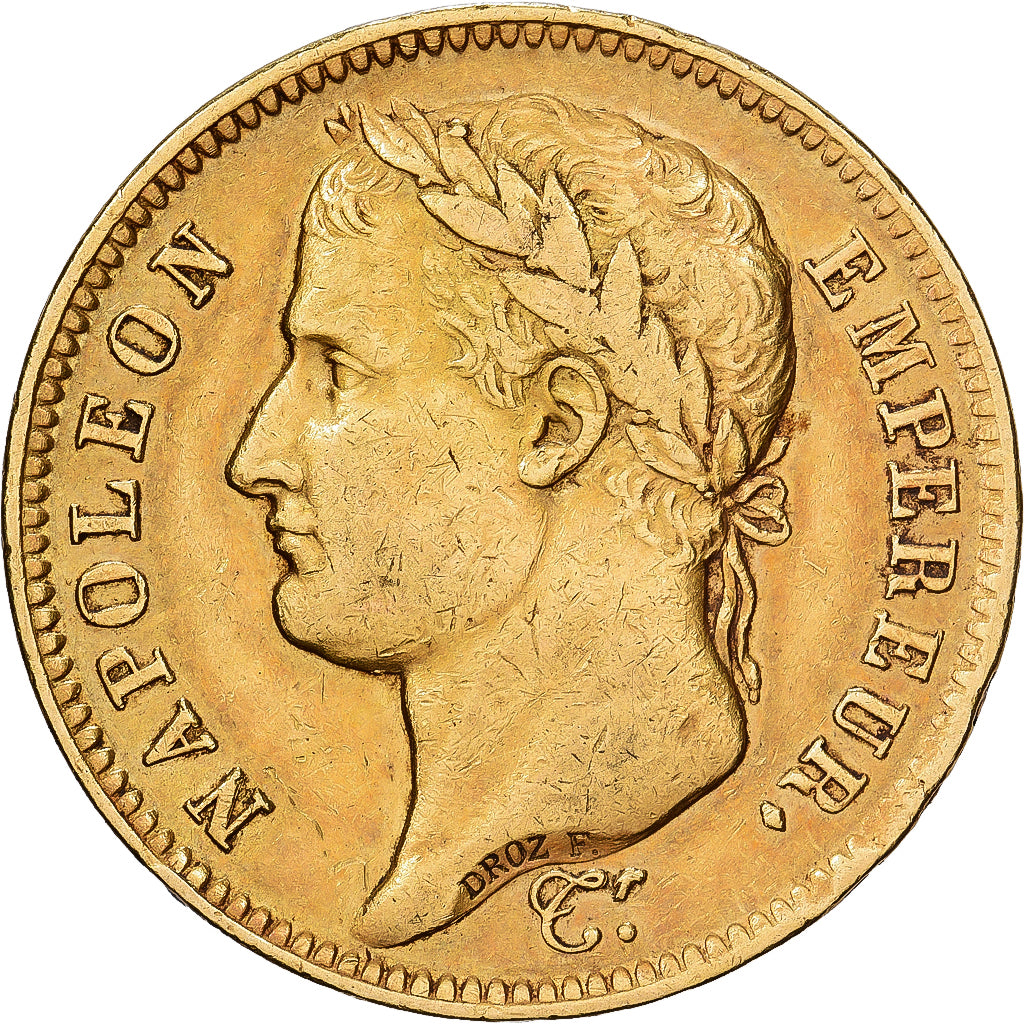 Francia, 40 Francs, Napoléon I, 1811, Paris, Oro, BC+, KM:696.1