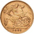 GREAT BRITAIN, 1/2 Sovereign, 1908, KM #804, EF(40-45), Gold, 3.98