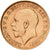 GREAT BRITAIN, 1/2 Sovereign, 1913, KM #819, AU(55-58), Gold, 3.99