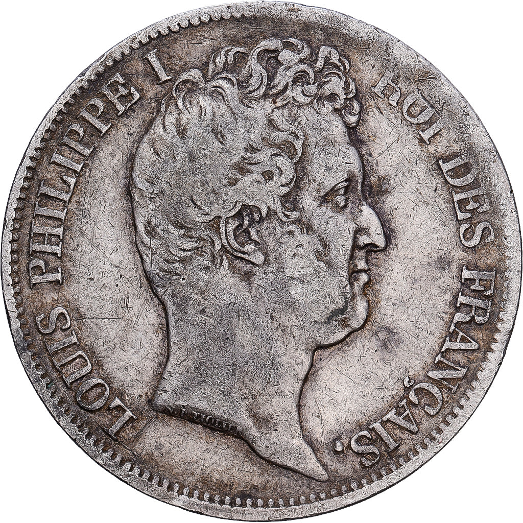 France, Louis Philippe I, 5 Francs, 1831, Marseille, Silver, VF(20-25)
