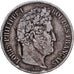 Moneta, Francia, Louis-Philippe, 5 Francs, 1841, Bordeaux, MB+, Argento