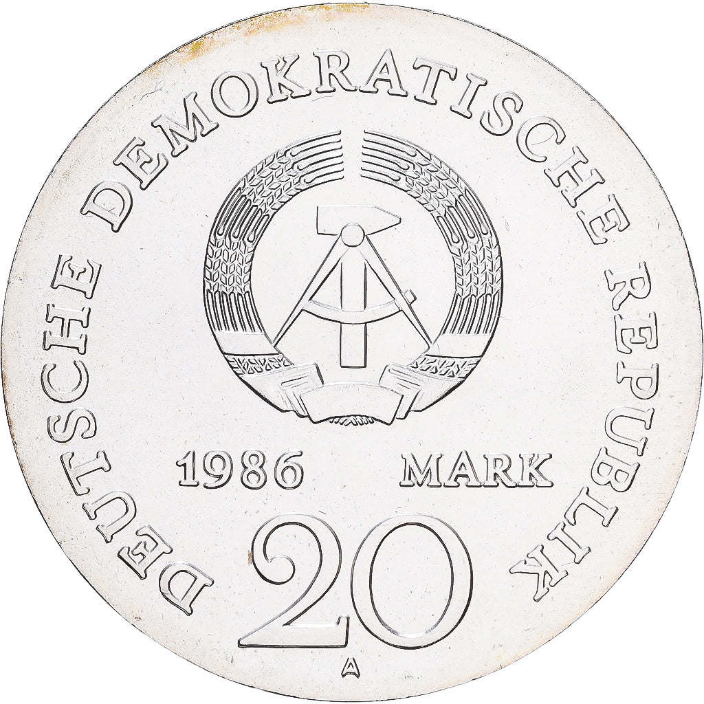Münze, GERMAN-DEMOCRATIC REPUBLIC, 20 Mark, 1986, Berlin, Jacob & Wilhelm