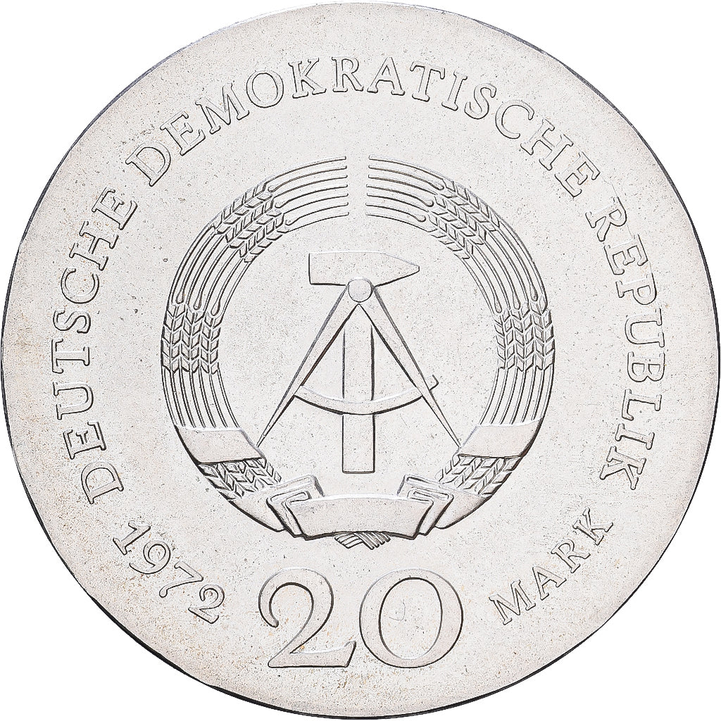NIEMCY - NRD, 20 Mark, 1972, Srebro, AU(55-58), KM:41