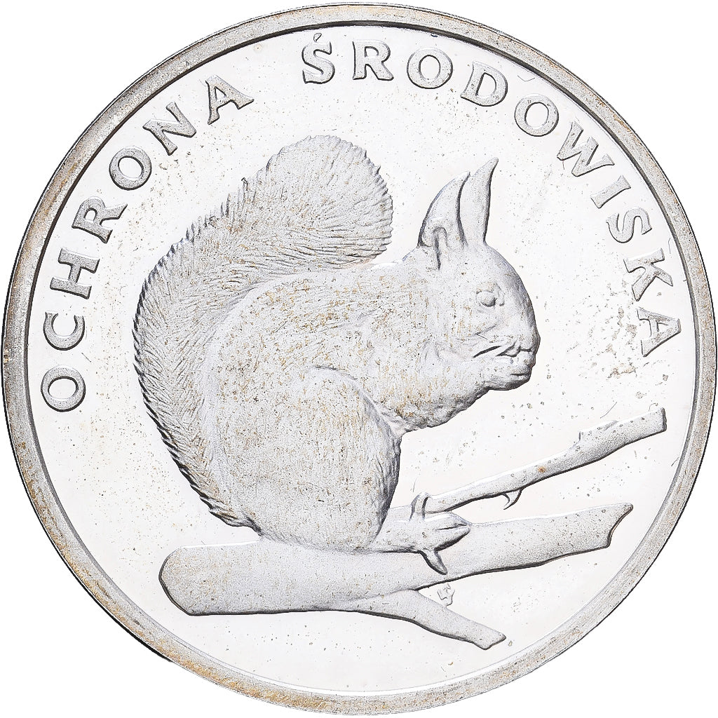 Polska, 500 Zlotych, 1985, Warsaw, Environnemental Protection, Srebro