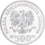 Coin, Poland, 500 Zlotych, 1986, Warsaw, MS(65-70), Silver, KM:162