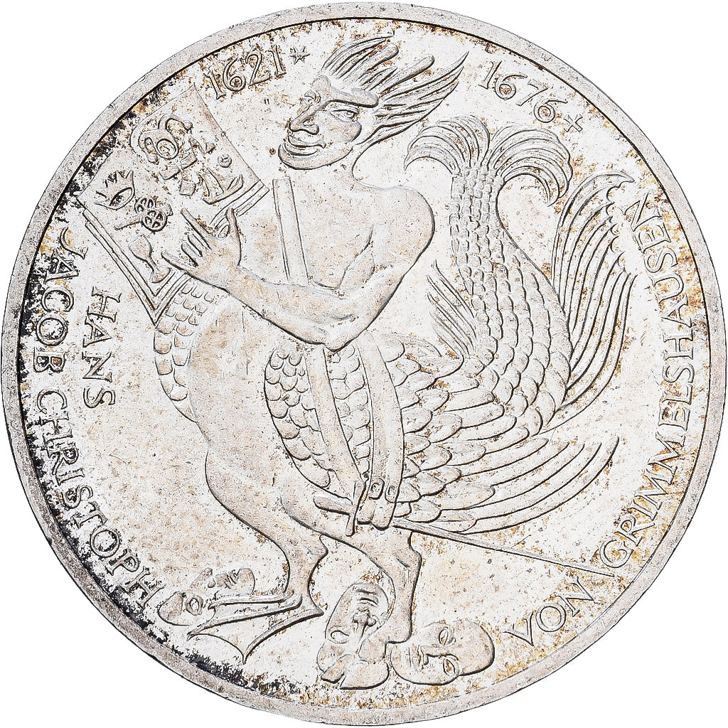 GERMANIA - REPUBBLICA FEDERALE, 5 Mark, 1976, Munich, Argento, BB+, KM:144