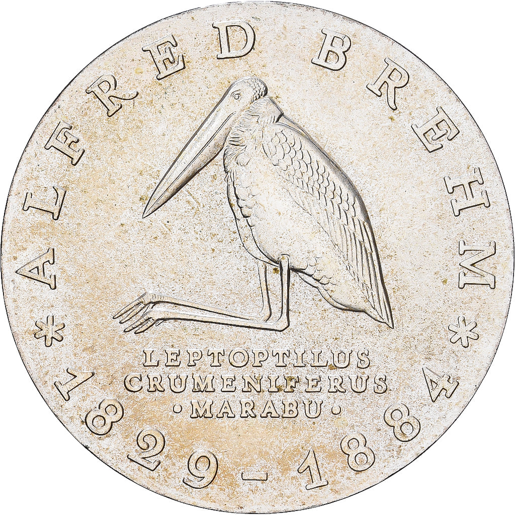 Moneda, REPÚBLICA DEMOCRÁTICA ALEMANA, 10 Mark, 1984, Berlin, Alfred Brehm
