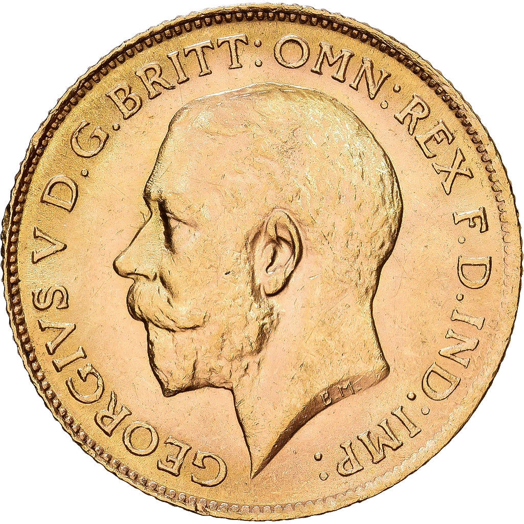 Gran Bretagna, George V, 1/2 Sovereign, 1913, SPL-, Oro, KM:819
