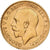 GREAT BRITAIN, 1/2 Sovereign, 1912, KM #819, AU(55-58), Gold, 3.98