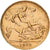 GREAT BRITAIN, 1/2 Sovereign, 1912, KM #819, AU(55-58), Gold, 3.98