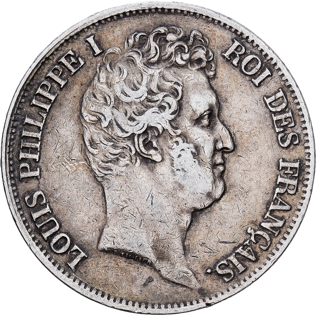 Francja, Louis-Philippe I, 5 Francs, 1831, Rouen, Srebro, EF(40-45), Gadoury:676