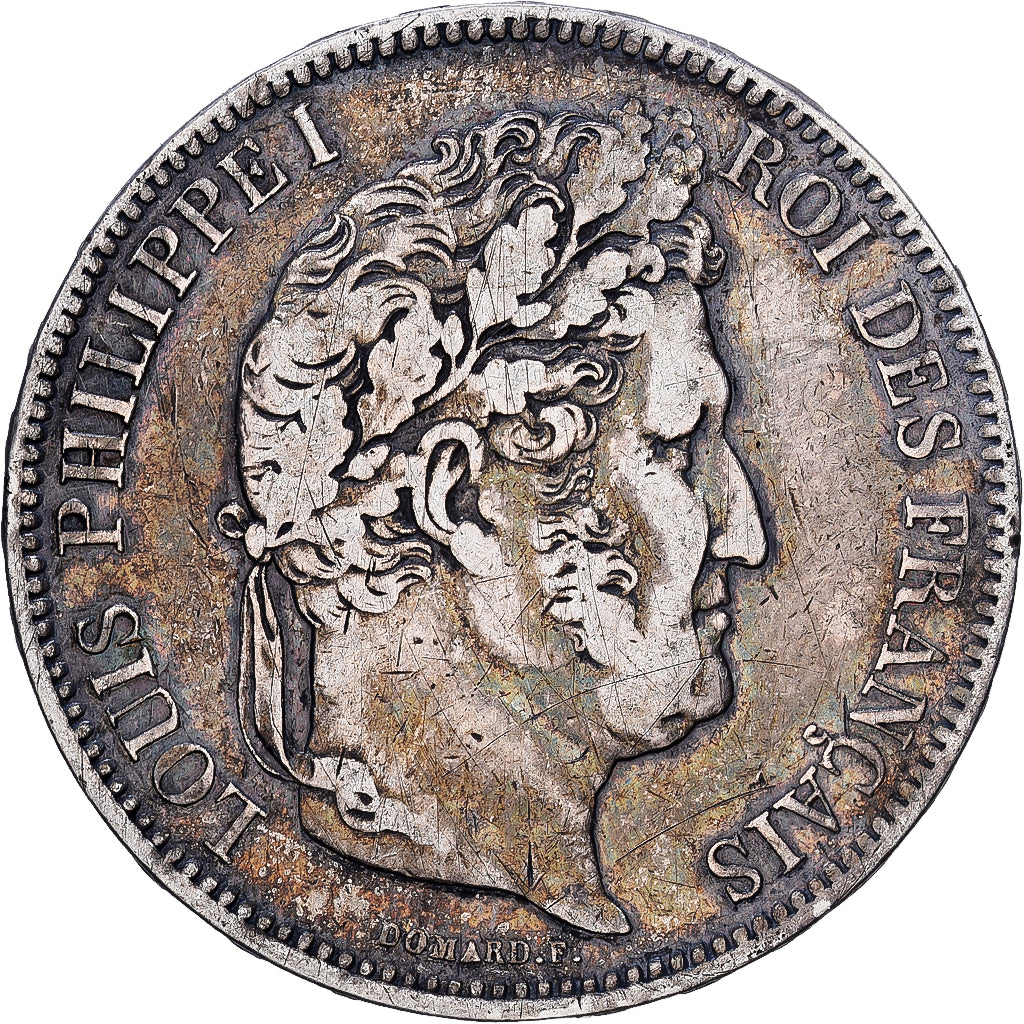 Frankreich, 5 Francs, Louis-Philippe, 1836, Marseilles, Silber, SS, Gadoury:678