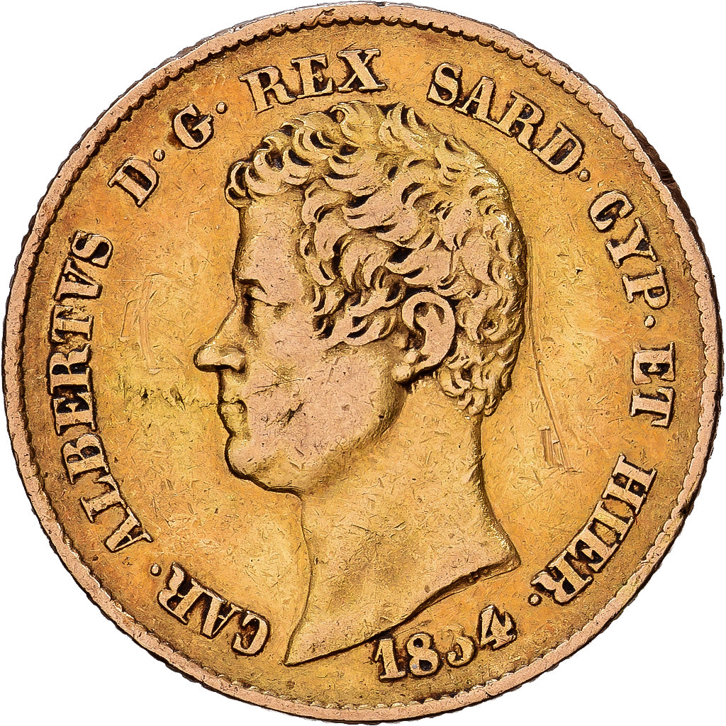Italie, Sardaigne, 20 Lire, 1834, Turin, Or, KM:131.1
