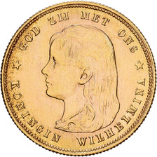 Pays-Bas, Wilhelmina, 10 Gulden, 1897, KM 118