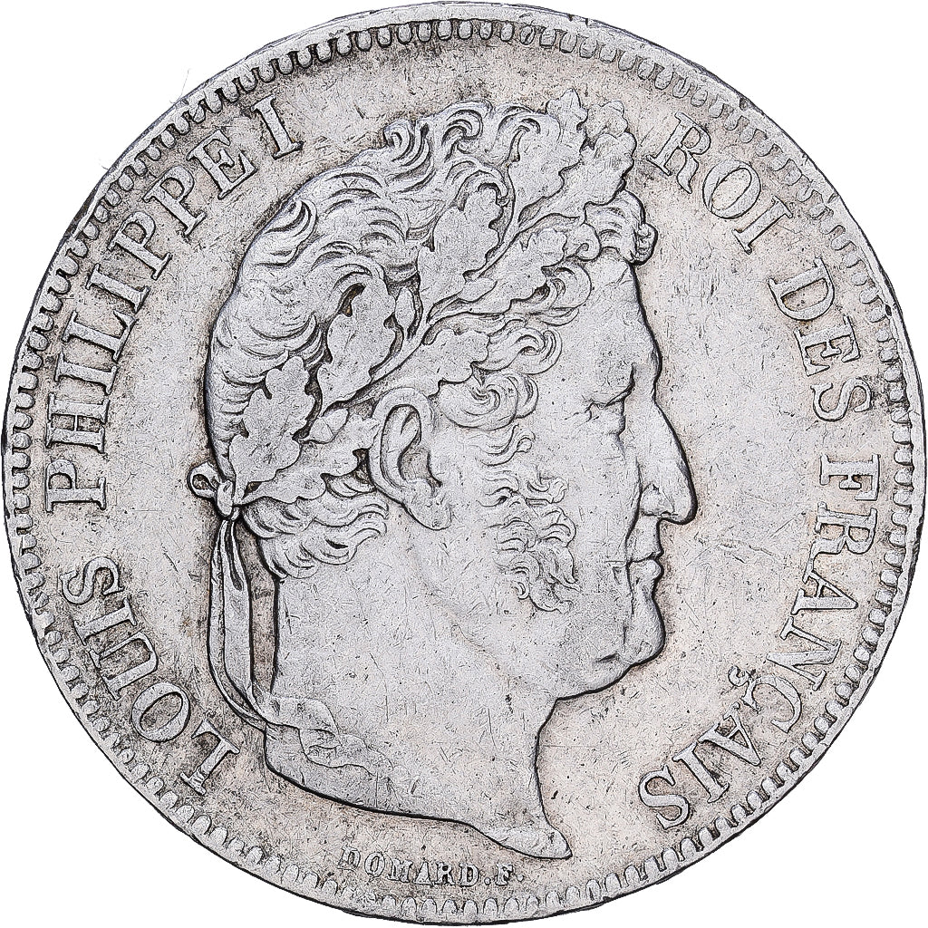 Coin, France, Louis-Philippe, 5 Francs, 1841, Strasbourg, VF(30-35), Silver