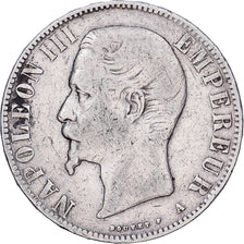 Frankreich, Napoleon III, 5 Francs, 1855, Paris, main ancre, Silber, S