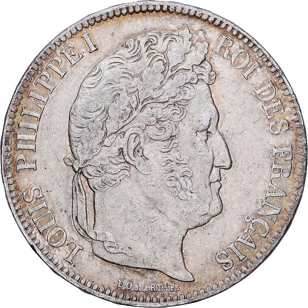France, 5 Francs, Louis-Philippe, 1834, Lyon, Silver, EF(40-45), Gadoury:678