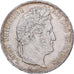 France, 5 Francs, Louis-Philippe, 1834, Lyon, Silver, EF(40-45), Gadoury:678