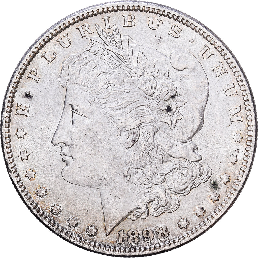 Vereinigte Staaten, Dollar, Morgan Dollar, 1898, U.S. Mint, Silber, SS+, KM:110