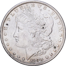 Vereinigte Staaten, Dollar, Morgan Dollar, 1898, U.S. Mint, Silber, SS+, KM:110