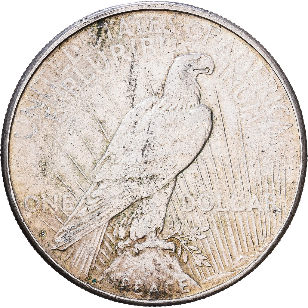 Estados Unidos, Dollar, Peace Dollar, 1922, San Francisco, Plata, MBC, KM:150