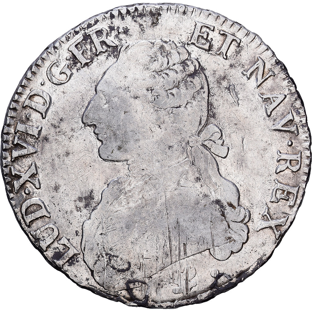 France, Louis XVI, Écu aux branches d'olivier, Ecu, 1785, Bayonne, TB+, Silv...