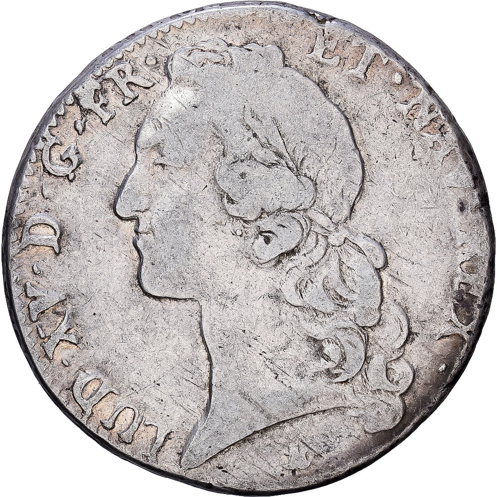 Frankreich, Louis XV, Ecu, Écu au bandeau, 1756, Aix, Silber, S, Gadoury:322
