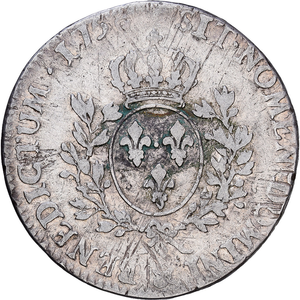 Frankreich, Louis XV, Ecu, Écu au bandeau, 1756, Aix, Silber, S, Gadoury:322