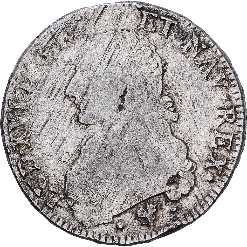 France, Louis XVI, Ecu aux branches d'olivier, 1784, Bayonne, Silver, VF(20-25)