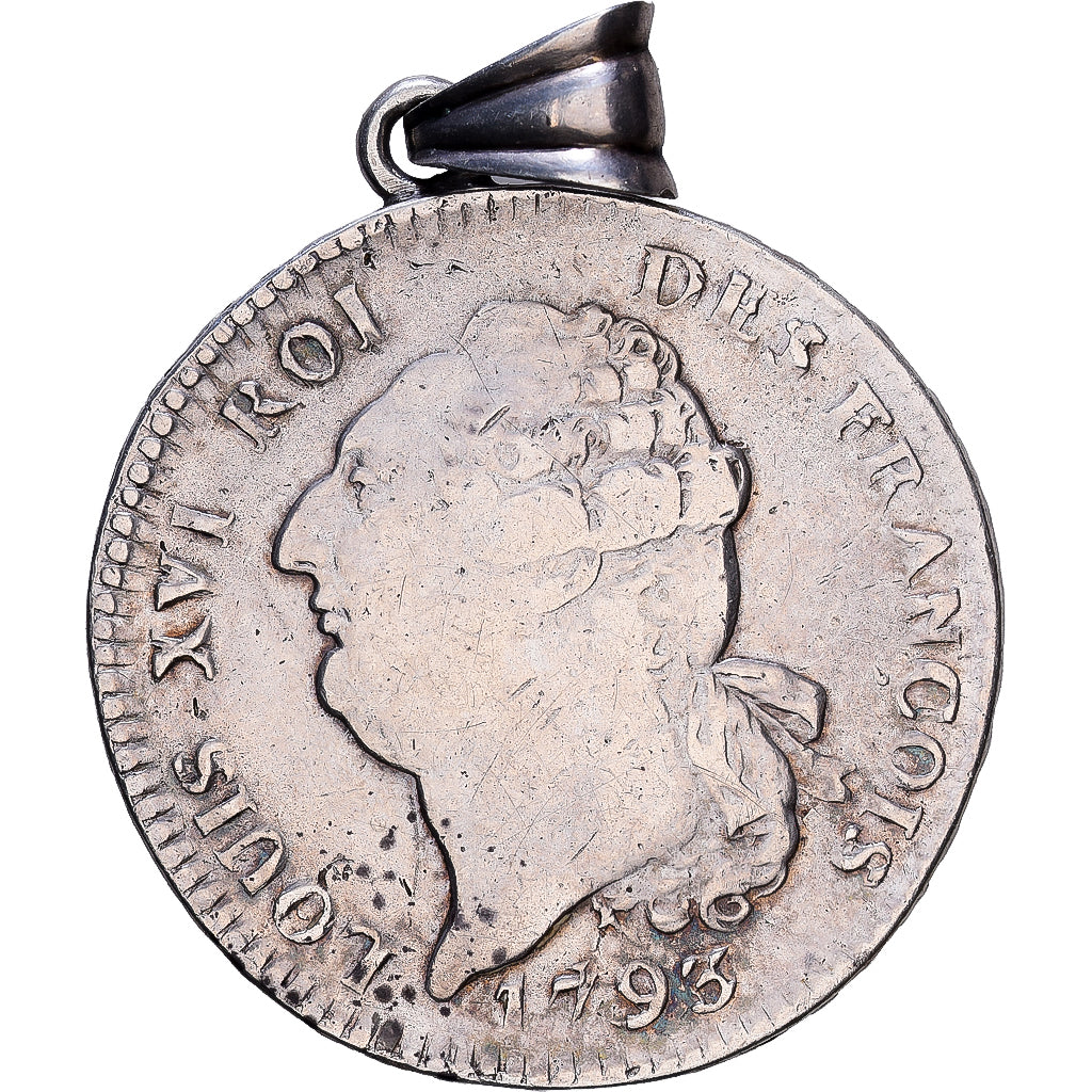Coin, France, Écu de 6 livres françois, ECU, 6 Livres, 1793 / AN 5, Orléans
