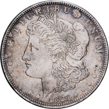 Vereinigte Staaten, Dollar, Morgan, 1921, Philadelphia, Silber, S+, KM:110