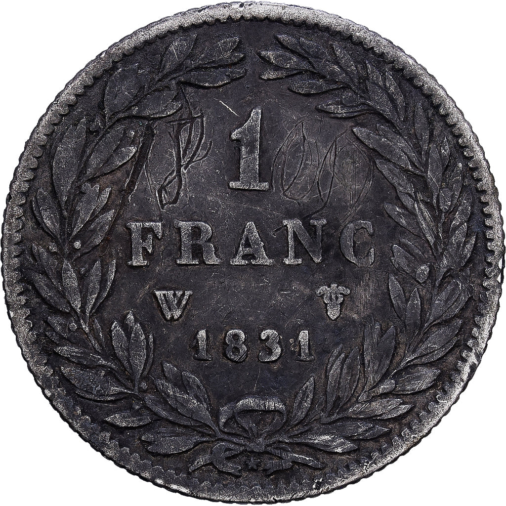 France, Louis Philippe I, Franc, 1831, Lille, Silver, VF(20-25), Gadoury:452