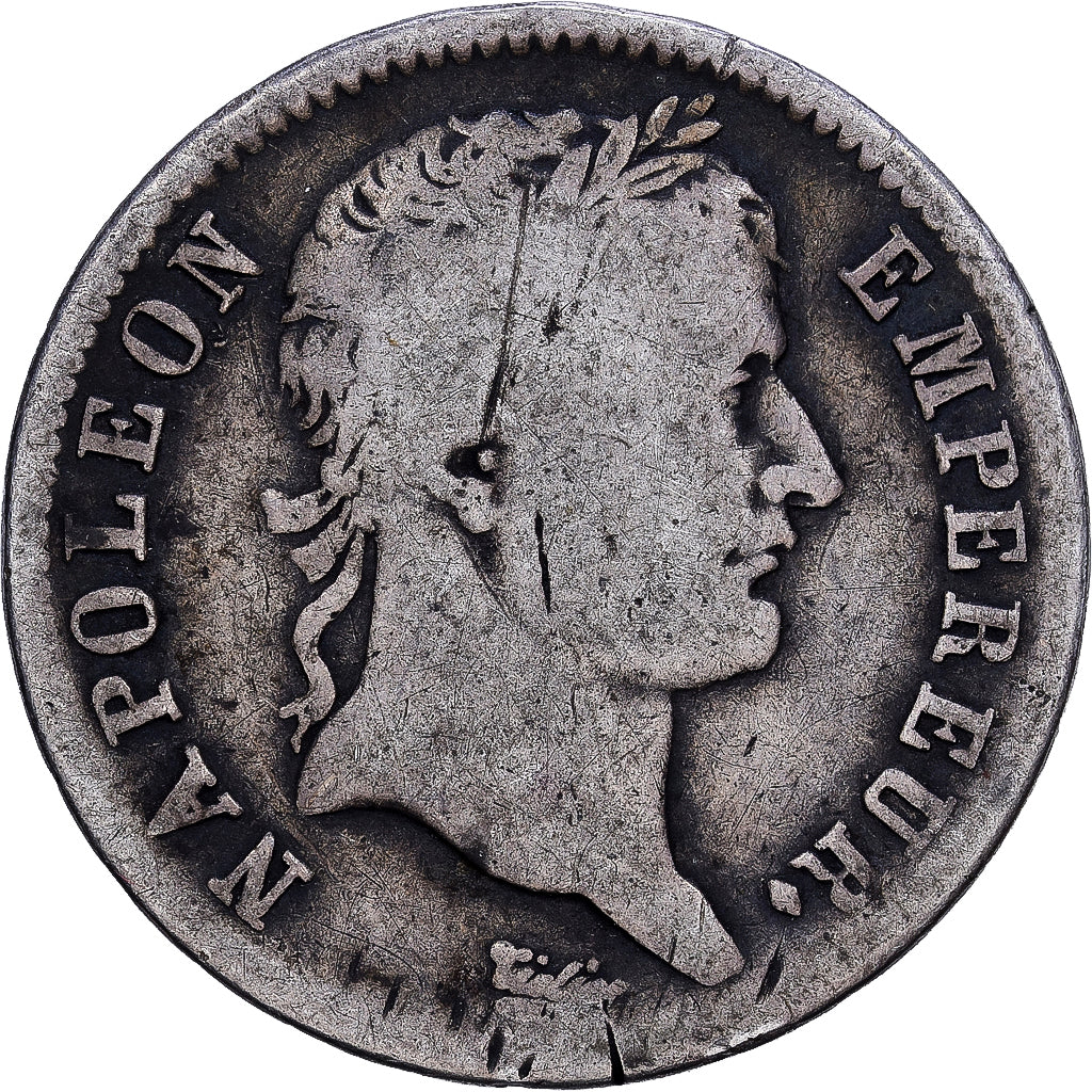 France, Napoléon I, Franc, 1808, Strasbourg, TB+, Argent, KM:682.3, Gadoury:446